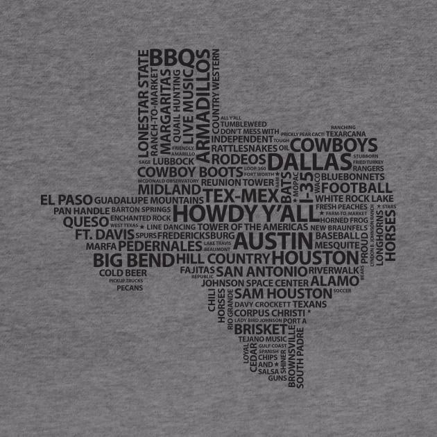 Words of Texas by GreatTexasApparel